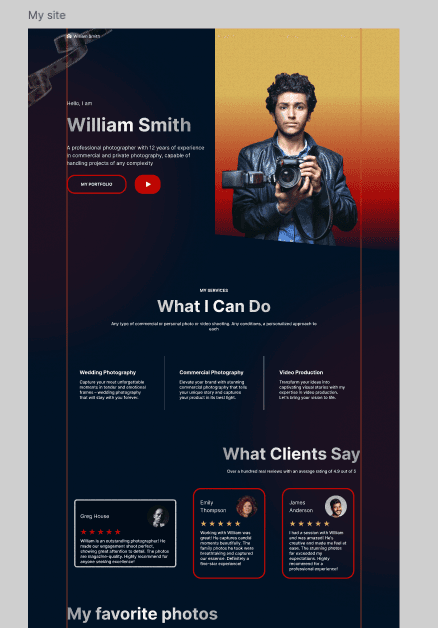 Figma Photographer Portfolio