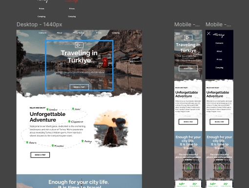 Figma Travel Website